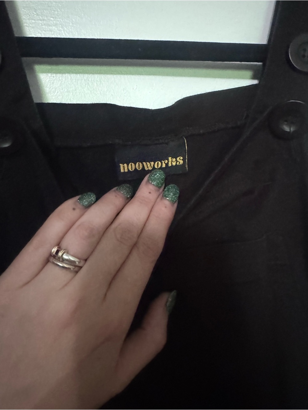 Nooworks Black Button-Strap Overalls - Picture 2 of 7